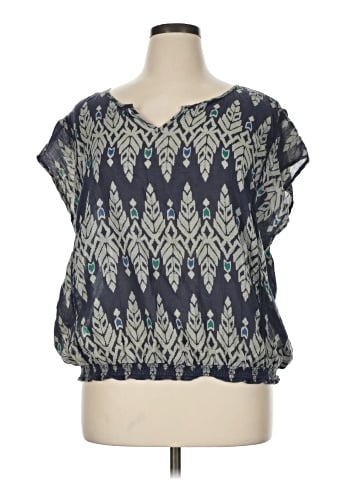 SONOMA life + style Short Sleeve Blouse (view 1)