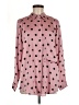 Zara Polka Dots Pink Long Sleeve Blouse Size M - photo 1