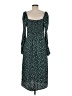Socialite 100% Polyester Polka Dots Teal Casual Dress Size M - photo 2