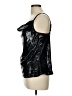 Glam 100% Polyester Black Tank Top Size L - photo 5