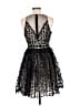Ryu 100% Polyester Hearts Black Cocktail Dress Size M - photo 2