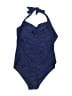 Unbranded Solid Blue One Piece Swimsuit Size L - photo 1