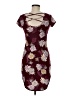No Boundaries Print Burgundy Casual Dress Size M - photo 2