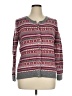 Talbots Print Gray Pullover Sweater Size 0X - photo 1