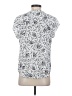 Monday Fun 100% Polyester White Short Sleeve Blouse Size S - photo 2