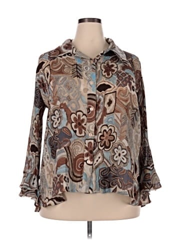 Cato 3/4 Sleeve Blouse (view 1)