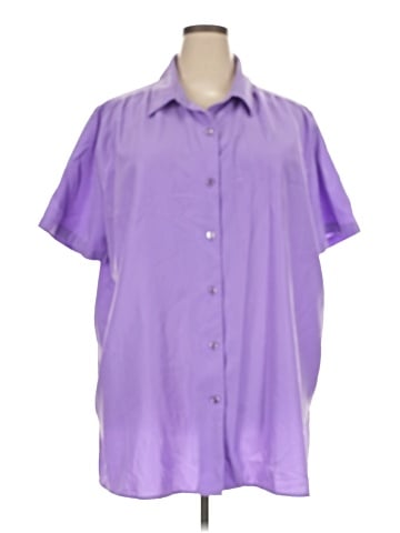 Brylane Woman Collection Short Sleeve Blouse (view 1)