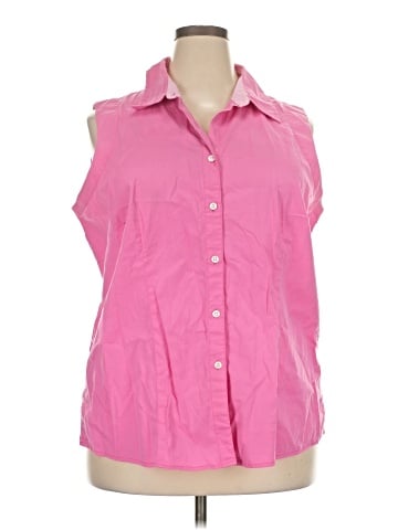 St. John's Bay Sleeveless Button-Down Shirt (view 1)