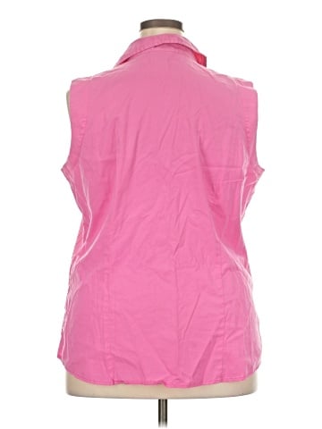 St. John's Bay Sleeveless Button-Down Shirt (view 2)
