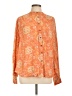Billabong 100% Viscose Paisley Orange Long Sleeve Blouse Size L - photo 1