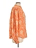 Billabong 100% Viscose Paisley Orange Long Sleeve Blouse Size L - photo 4