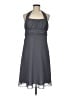 David's Bridal 100% Polyester Solid Gray Cocktail Dress Size 10 - photo 1