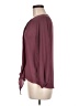 West Kei 100% Polyester Burgundy Long Sleeve Blouse Size M - photo 5