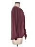 West Kei 100% Polyester Burgundy Long Sleeve Blouse Size M - photo 4