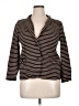 J.Crew Stripes Brown Blazer Size XL - photo 1