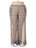 Umgee Print Gray Casual Pants Size 1X - photo 1