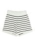 Unbranded Stripes Ivory White Shorts Size M - photo 1