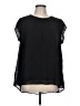 DR2 100% Polyester Black Short Sleeve Blouse Size L - photo 1