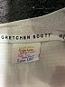 Gretchen Scott Designs Metallic Silver 3/4 Sleeve Blouse Size S - photo 7