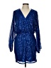 Zaful Blue Cocktail Dress Size L - photo 1