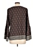 Les Amis 100% Polyester Brown Long Sleeve Blouse Size L - photo 2