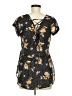 Xhilaration Black Short Sleeve Blouse Size M - photo 2