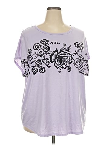 Shein Curve Short Sleeve T-Shirt (view 1)