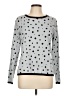 Emma James Polka Dots Silver Pullover Sweater Size L - photo 1