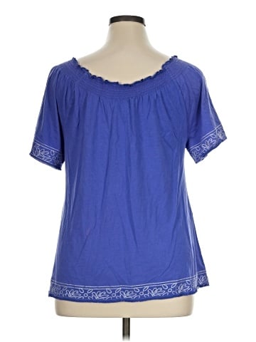 Style&Co Short Sleeve Blouse (view 2)