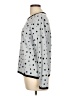 Emma James Polka Dots Silver Pullover Sweater Size L - photo 5