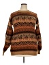 Unbranded Print Brown Pullover Sweater Size XXL (estimated) - photo 1
