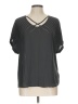 Maurices 100% Polyester Black Short Sleeve Top Size L - photo 1