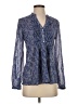 HD in Paris 100% Polyester Blue Long Sleeve Blouse Size 0 - photo 1