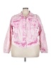 Torrid Tie-dye Pink Denim Jacket Size 3X Plus (3) - photo 1