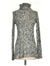 Sno Skins Tweed Silver Turtleneck Sweater Size S - photo 1
