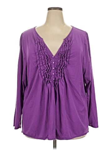 Lane Bryant Long Sleeve Blouse (view 1)