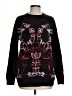 Cooperative 100% Acrylic Paisley Black Pullover Sweater Size S - photo 1