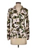 Crosby 100% Rayon Camo Green Long Sleeve Blouse Size S - photo 1
