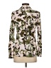 Crosby 100% Rayon Camo Green Long Sleeve Blouse Size S - photo 2