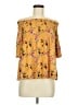 Rewind Yellow 3/4 Sleeve Blouse Size M - photo 1