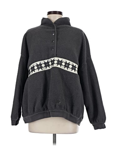 Madewell (Re)sourced Sherpa Popover Top (view 1)
