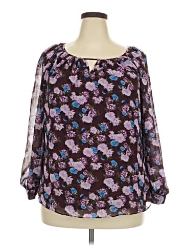 INC International Concepts 3/4 Sleeve Blouse (view 1)