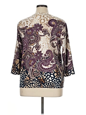 Chico's 3/4 Sleeve T-Shirt (view 2)