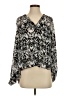 Parker 100% Polyester Silver Long Sleeve Blouse Size S - photo 1
