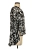 Parker 100% Polyester Silver Long Sleeve Blouse Size S - photo 4