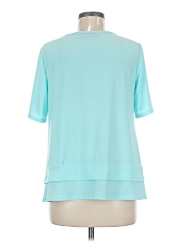 Nina Leonard Short Sleeve Blouse (view 2)