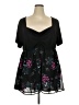 Torrid Black Short Sleeve Blouse Size 4X Plus (4) - photo 1