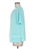 Nina Leonard Teal Short Sleeve Blouse Size M - photo 5