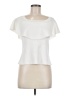 Eliza J Ivory Short Sleeve Top Size M - photo 1