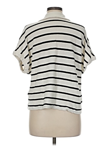 Madewell Relaxed V-Neck Polo Shirt in Stripe (view 2)